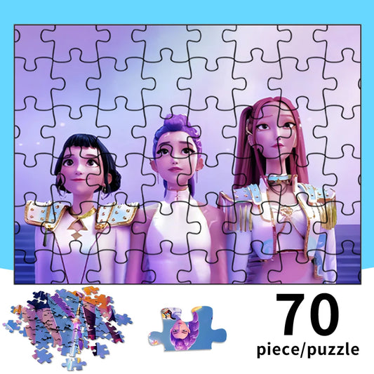 Kpop Demon Hunters Jigsaw Puzzle – 70 Pcs Collectible for Fans