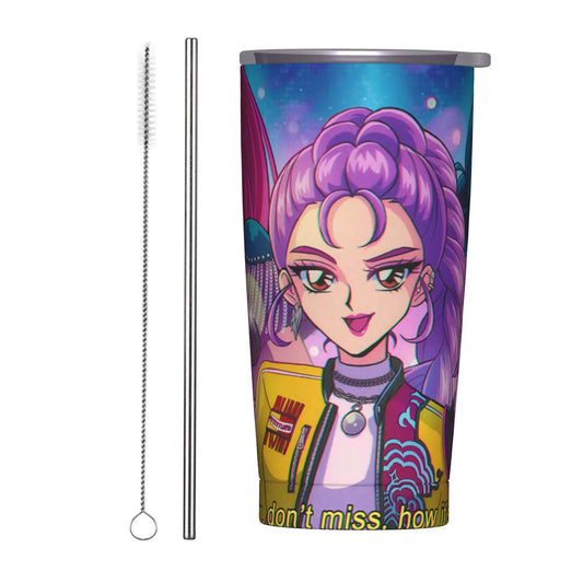 Kpop Demon Hunters HuntrX Tumbler – Stainless Steel Thermal Cups for Fans