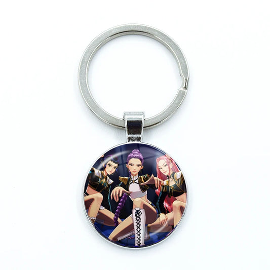 Cartoon Kpop Demon Hunters Accessories – Keychains and Necklaces for Fans