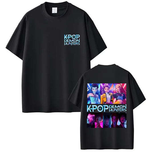 Stylish Movie KPop Demon Hunters T-Shirts – Double-Sided Print for Fans