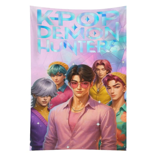 Huntrix KPop Demon Hunters Tapestry – A Must-Have for KPop Enthusiasts