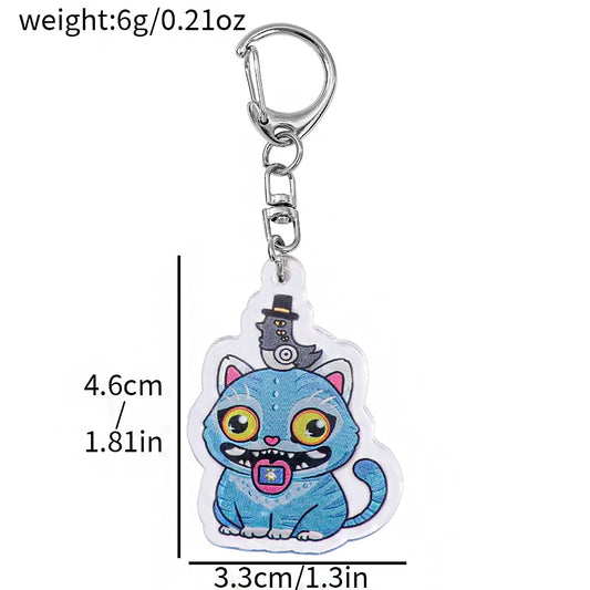 Kpop Demon Hunters Acrylic Pendant – Tiger &amp; Crow Keyring