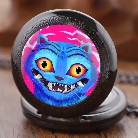 K-POP DEMON HUNTERS - Derpy &amp; Sussie Glass-Dome Pocket Watch Necklace