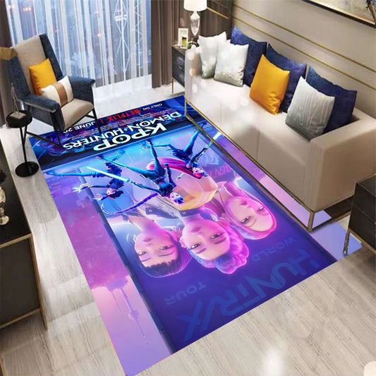 K-pop Demon Hunters Area Rugs – Stylish Geometric Carpets for Any Room