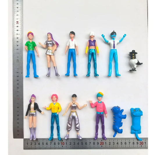 KPop Demon Hunters Figures – Rumi, Mira, Zoey &amp; Tiger PVC Collectibles