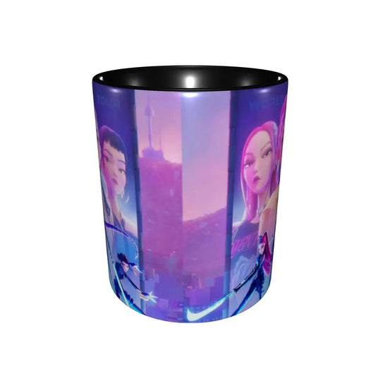 Kpop Demon Hunters Huntrix Coffee Cup – Kawaii 2025 Movie Mug for Fans