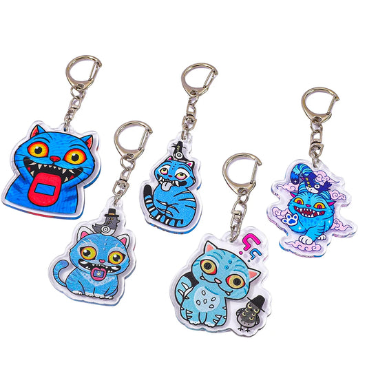 Kpop Demon Hunters Acrylic Pendant – Tiger &amp; Crow Keyring