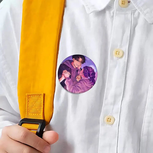 KPop Demon Hunters Rumi Jinu Cartoon Brooches – Handmade Pins for Fans