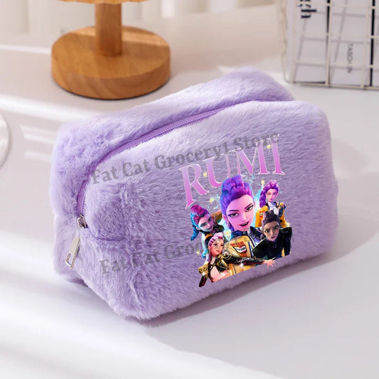 Kpop Demon Hunter Plushes Makeup Bags – Stylish Anime Pencil Cases for Fans