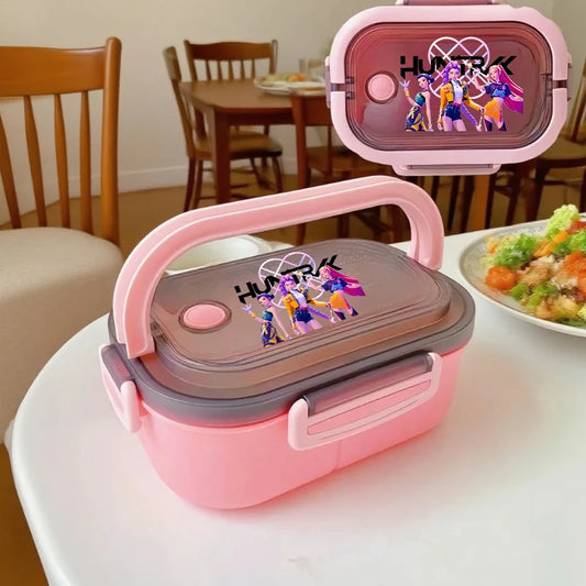 KPop Demon Hunters Portable Bento Lunch Boxes – Stylish and Functional for Fans
