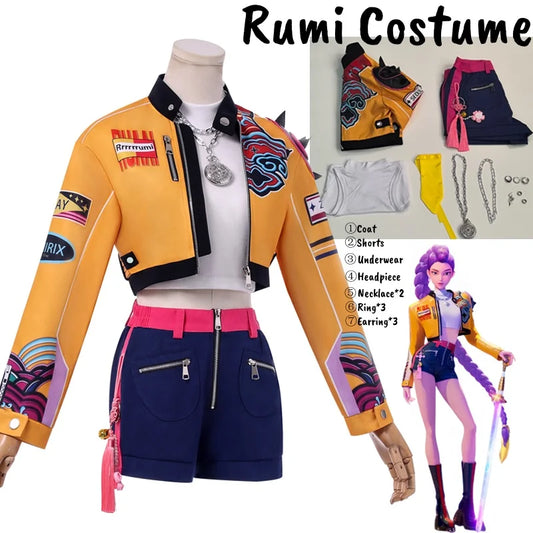 Rumi Cosplay Costume – Anime Movie KPop Demon Hunters Outfit