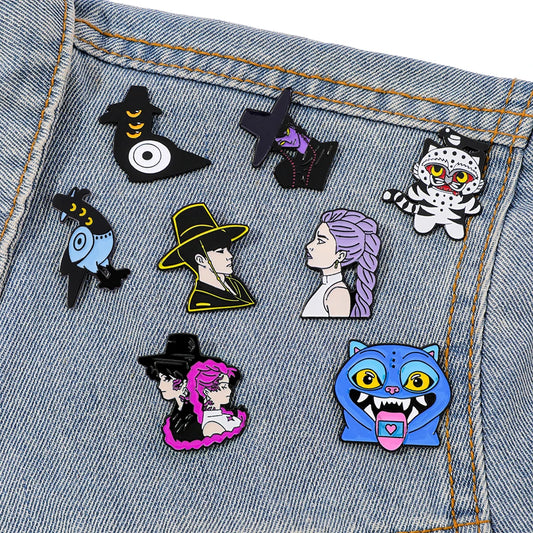 Unique Demon Hunter Kpop Enamel Pin – Fashion Accessory for Fans