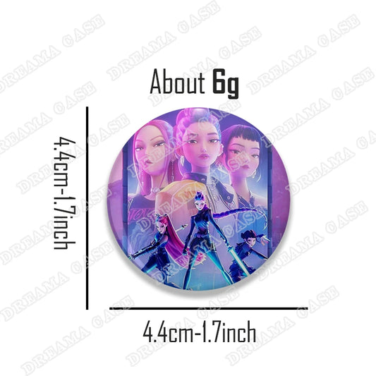 Kpop Demon Hunters Badges – Stylish Brooch Pins for Fans &amp; Collectors