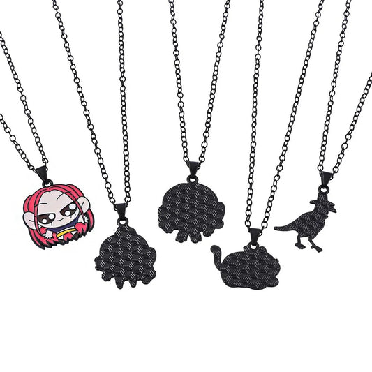 Kpop Demon Hunters HUNTRIX Necklace LOGO Pendant Necklace ZOEY MIRA RUMI Fans Collection Jewelry Accessories