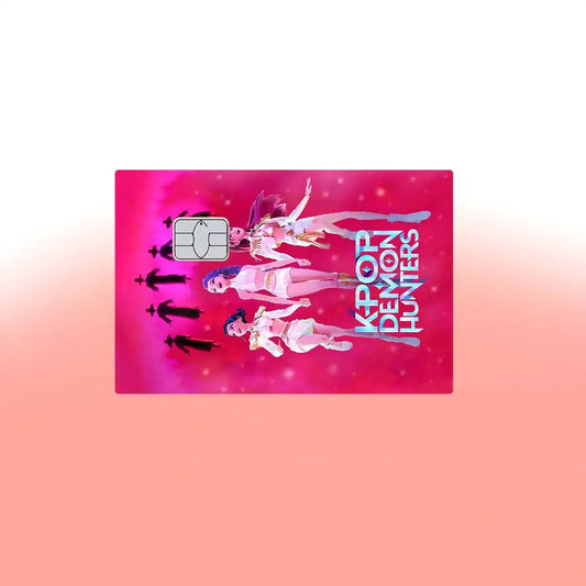 KPop Demon Hunters Anime Cartoon Bear Skin Sticker Film Tape Case for Cards