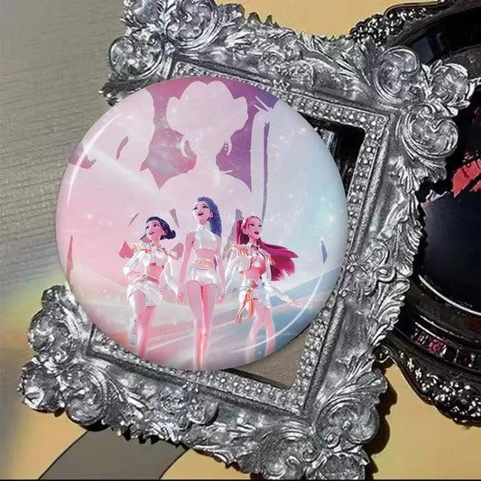 Kpop D-demon Hunters Creative Tinplate Soft Button Pins