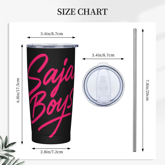 KPop Demon Hunters Saja Boys Tumbler – Vacuum Insulated Mug for Fans