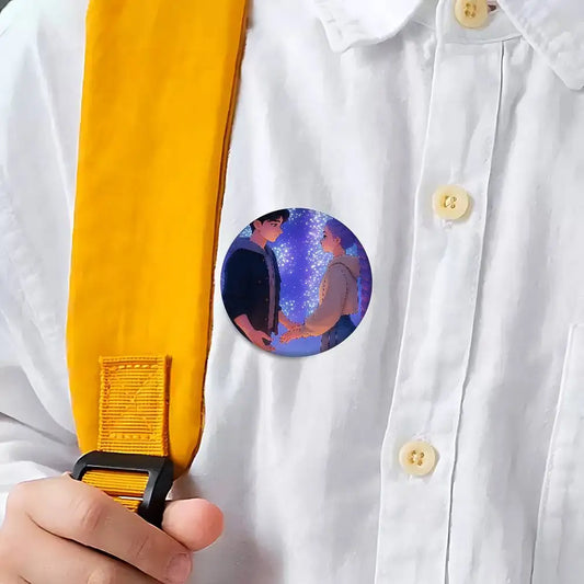 KPop Demon Hunters Rumi Jinu Cartoon Brooches – Handmade Pins for Fans