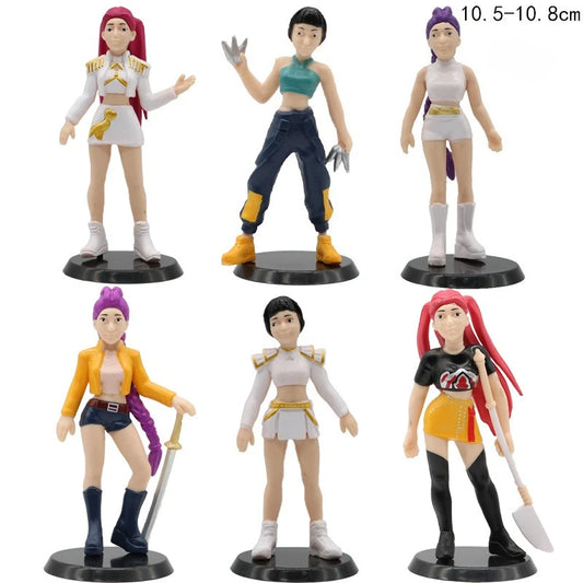 KPop Demon Hunters Figures – Rumi, Mira, Zoey &amp; Tiger Collectible Statues