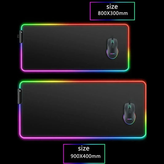 Illuminate Your Gaming Space with the Funny KPop D-Demon H-Hunters RGB Mouse Pad