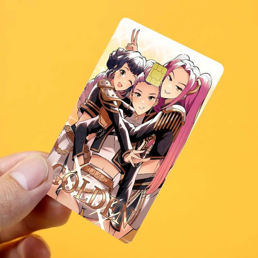 Movie KPop Demon Hunters Anime Card Skin – Stylish Protection for Your Cards