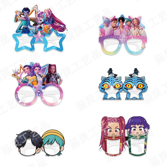 K-Pop Demon Hunters Party Glasses & Masks Props