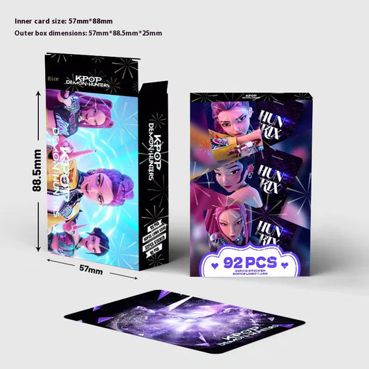 New K-POP Devil Hunter Stickers &amp; LOMO Cartoon Anime Collection Set