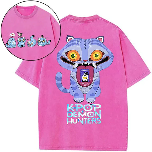 Derpy Tiger Kpop Demon Hunters Shirts – Trendy Anime Tees for Women