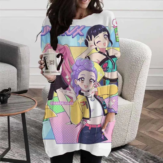 Anime K-Pop Devil Hunter T-shirt – Harajuku Style for Fans