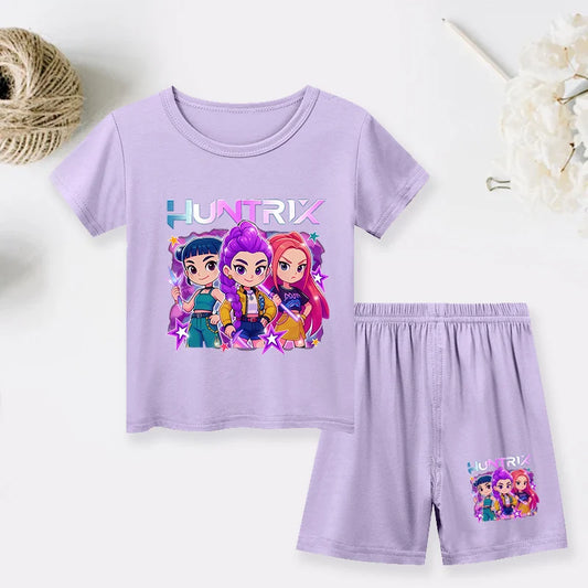 Kpop Demon Hunters Girl Pajamas – Stylish Sleepwear for Kids