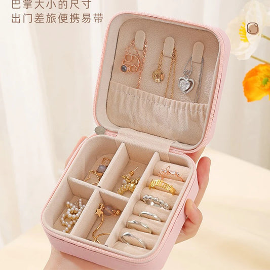 K-pop Demon Hunters Pink Jewelry Storage Box – Stylish &amp; Portable Organizer