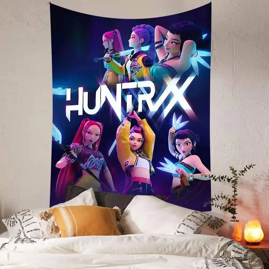 D-Demon H-Hunters Anime Tapestry – Aesthetic Wall Art for Fans