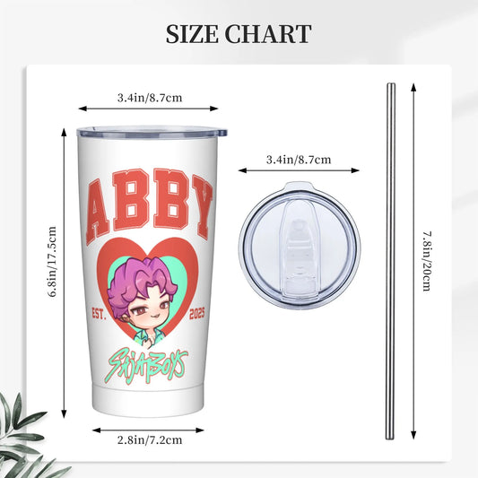 KPop Demon Hunters Abby Saja Boys Tumbler – Stylish and Functional Drinkware