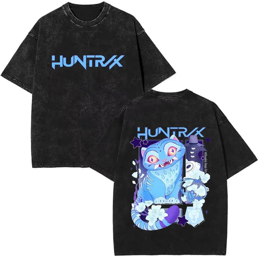 Movie KPop Demon Hunters Derpy Tiger Vintage Washed T-shirt – Unique Streetwear Fashion