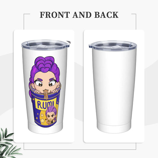 KPop Demon Hunters Derpy Blue Tiger Tumbler – Stylish Stainless Steel Mug