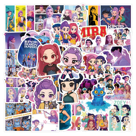 Anime &amp; KPop Demon Hunters Sticker Set – Perfect for Fans and Collectors