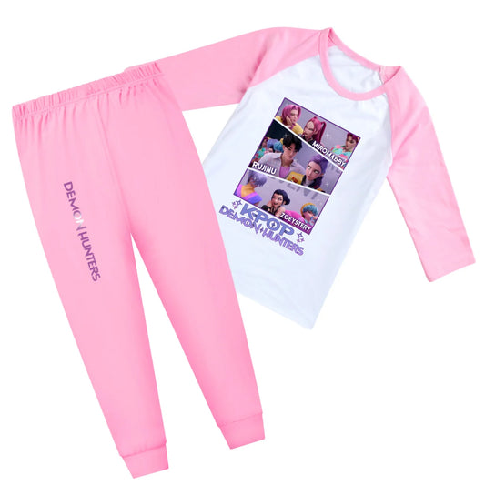 KPop Demon Hunters Huntrix Kids Casual Comfort Pajamas Set