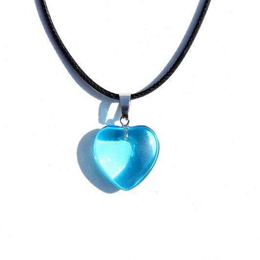 Saja Boys Kpop Demon Hunter Cosplay Necklace – Blue Hearts Costume Accessory