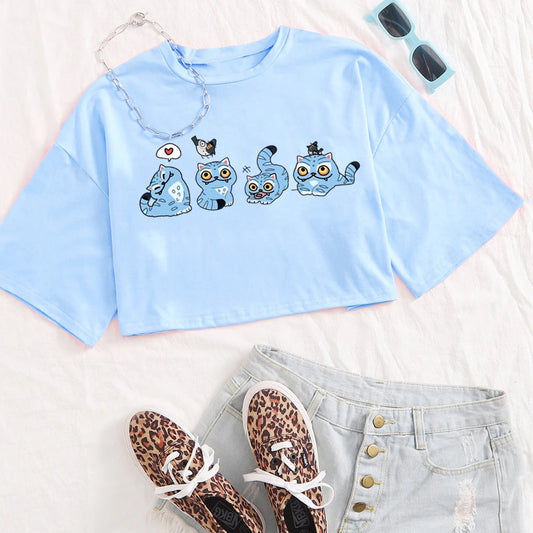 KPop Demon Hunters Tiger Shirt – Trendy Crop Top for K-Pop Fans