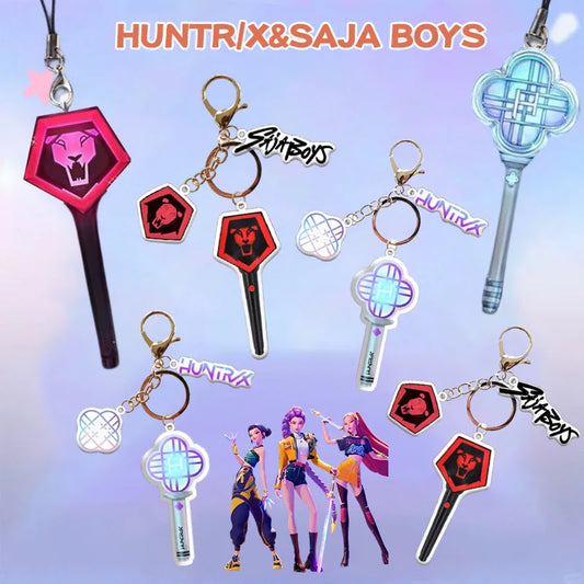 KPop Demo Hunters Keychain Set – Stylish Anime Bag Charms for Fans