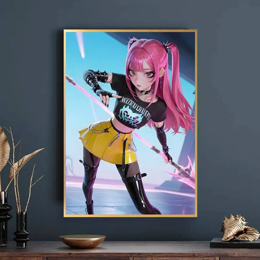 KPop Demon Hunters Poster – Waterproof Self-Adhesive Wall Sticker