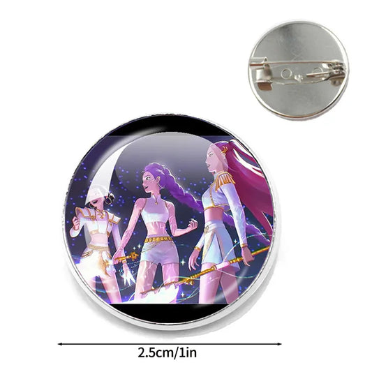 Kpop Demon Hunter Brooch Pins – Stylish Accessories for Anime and Kpop Fans