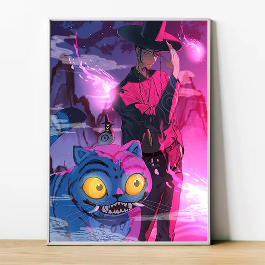 Demon Hunters K-Pop Anime Poster – HD Art for Aesthetic Spaces