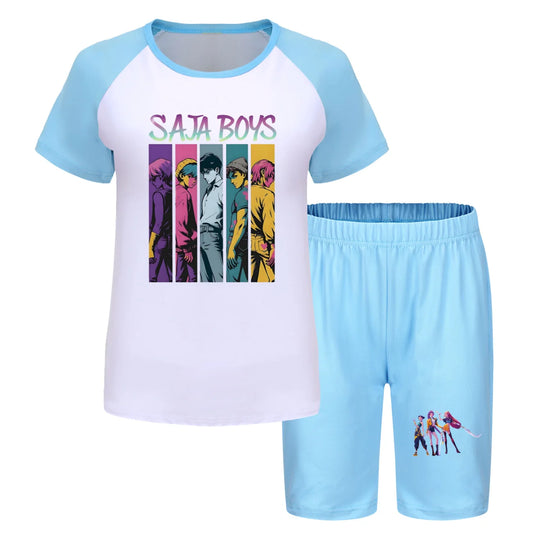 Children KPop Demon Hunters Huntrix Clothing Set – Kids Casual Comfort Outfits