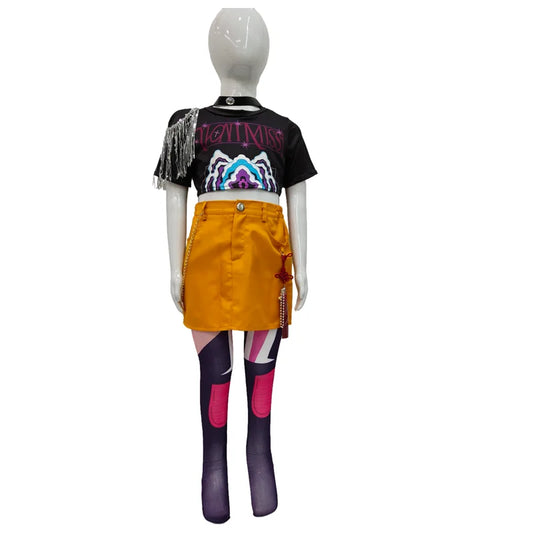 Kids Kpop Demon Rumi Zoey Mira Cosplay Hunters Huntrix Costume