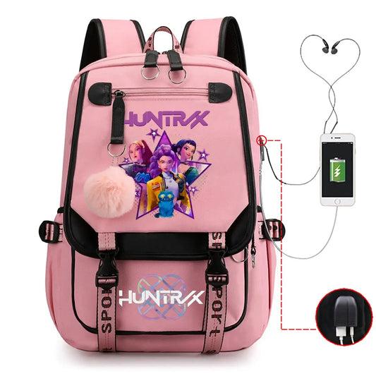 KPop Demon Hunters 2025 Backpack – Trendy School Bag for Students