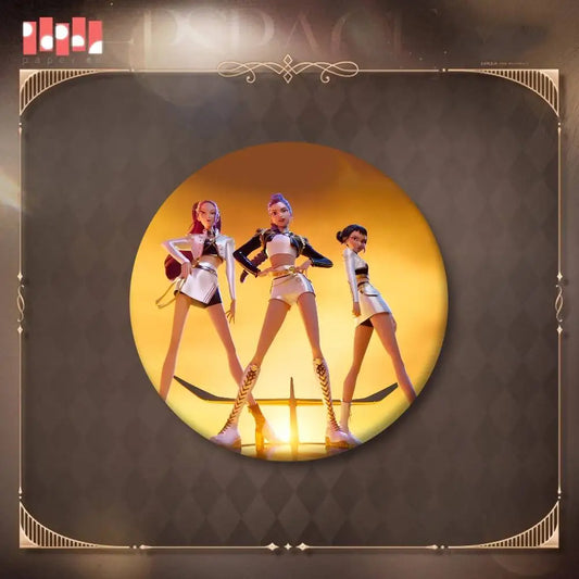 THE-K-KPop Demon Hunters Badges – Stylish Tinplate Pins for K-Pop Fans