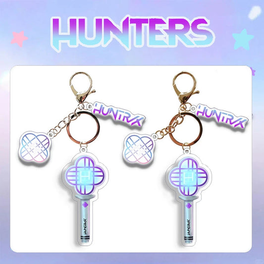 KPop Demon Hunters HUNTR/X Keychain – Saja Boys Acrylic Light Stick