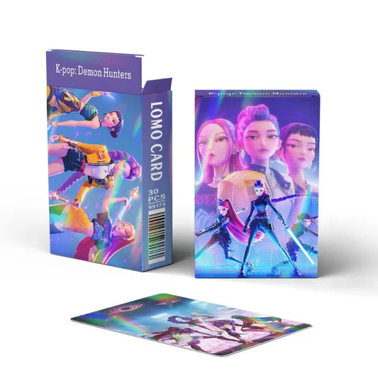 Kpop Demon Hunters Anime Laser Cards – Double-sided Collectible Cards for Fans