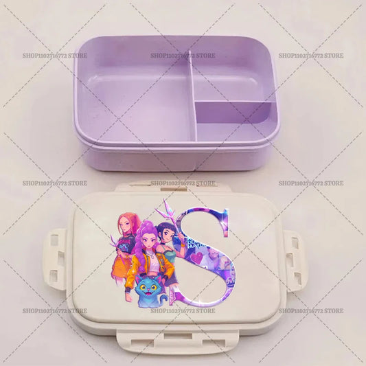 Kpop Demon Hunters Bento Lunch Box – Anime Huntrix A-Z Food Containers
